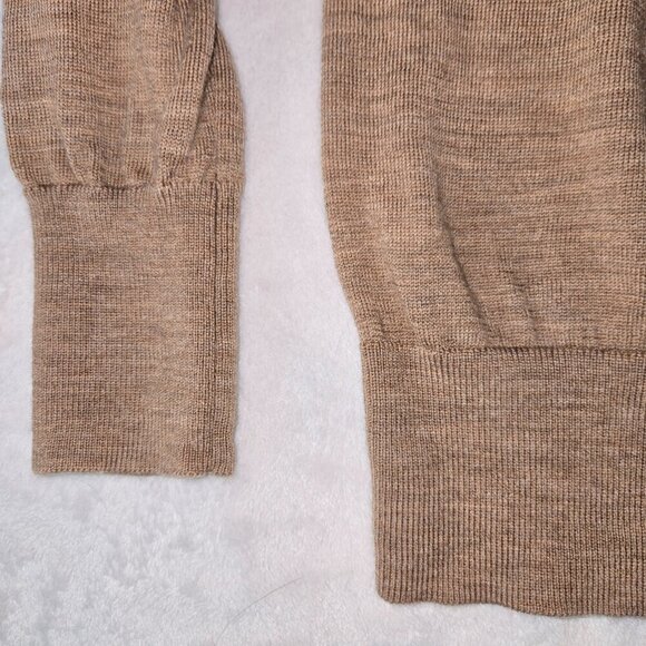 Classic Tan V-Neck Sweater - Picture 7 of 11